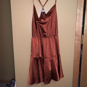 Selfie Leslie cowl neck dress
